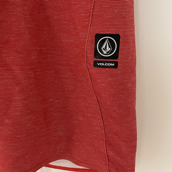 Volcom Board Shorts Unlined, Salmon Pink Marbled with White, Size 34, 9" Inseam - Picture 2 of 7